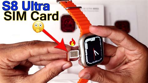 S8 Ultra Smart Watch Sim Card Insert and Setup 